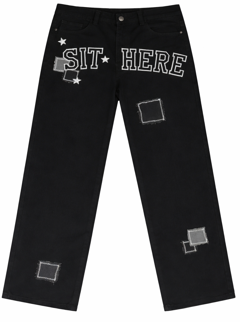 SIT-HERE Jeans “Black”