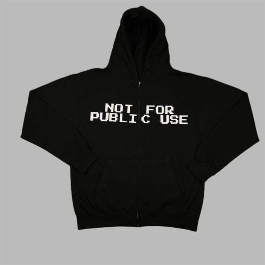 NFPU ZIP HOODIE BLACK