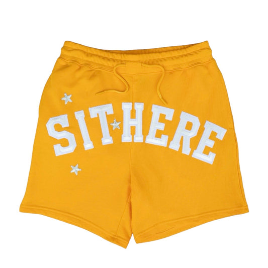 “Sit Here”  Shorts - Yellow