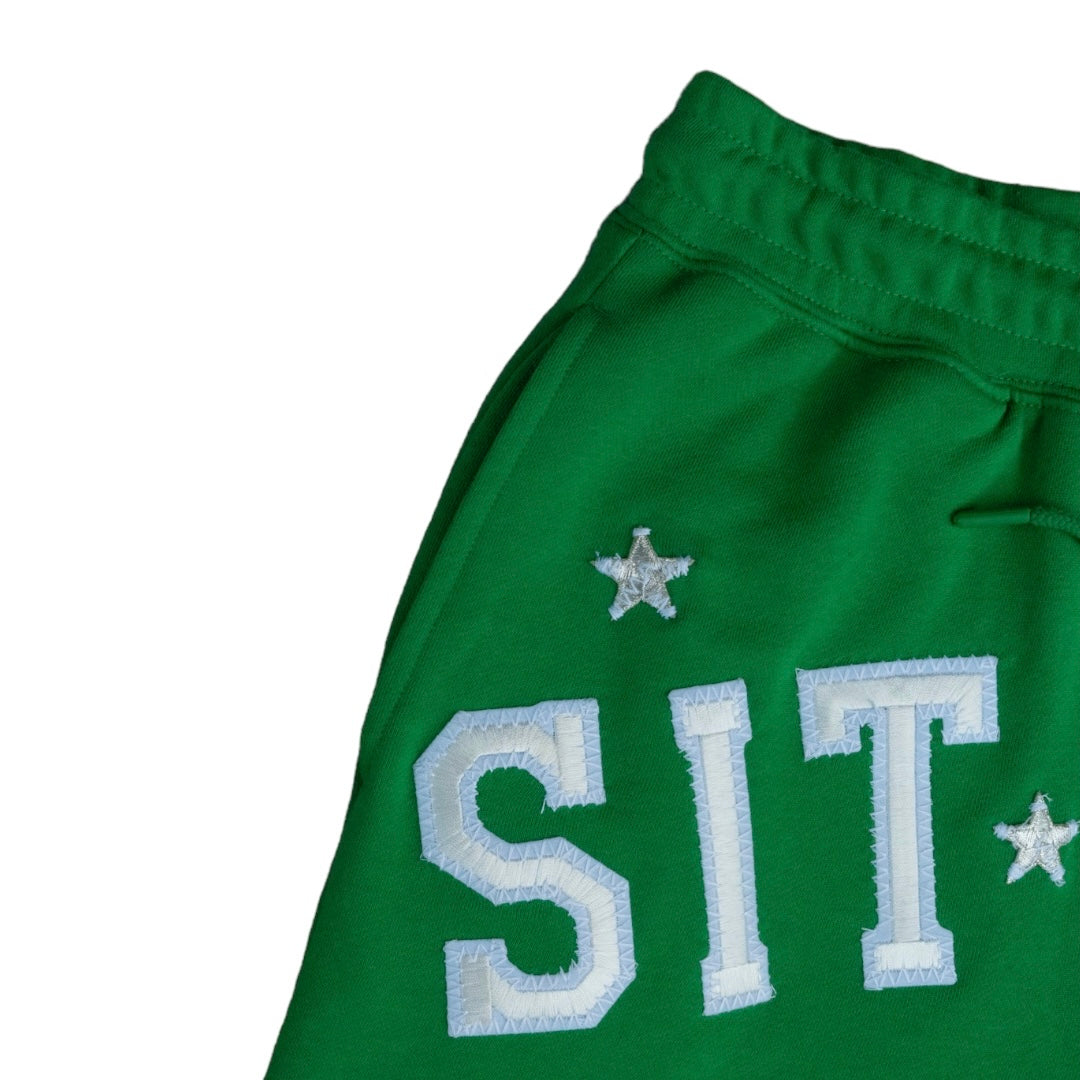 “Sit Here”  Shorts - Green