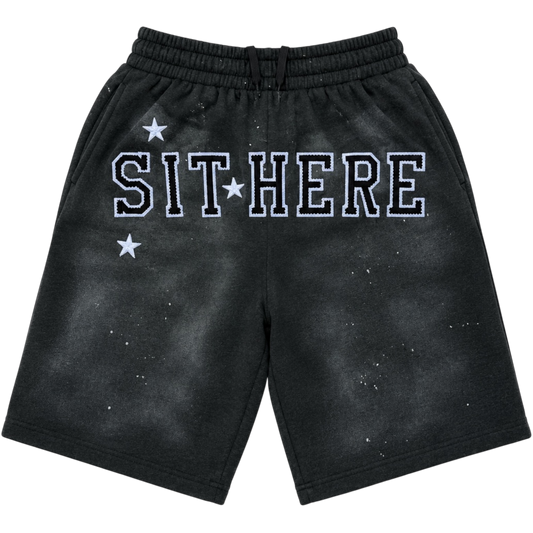 SIT HERE Baggy Shorts “Space Grey”