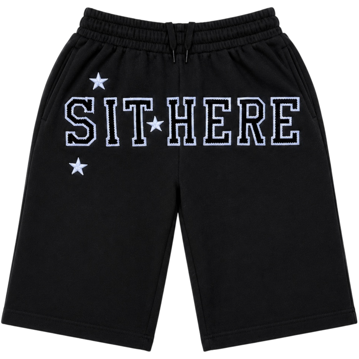 SIT HERE Baggy Shorts “Black”